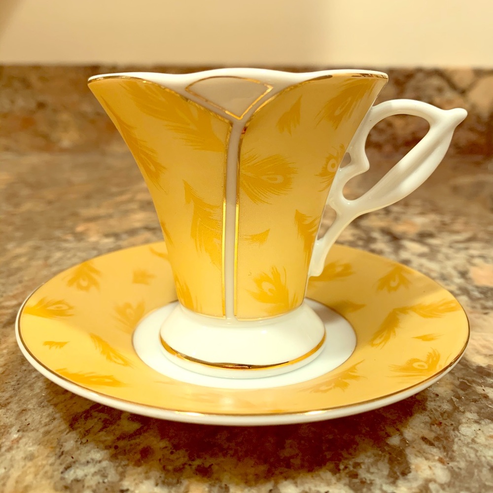 NEW! Fancy cup and saucer set